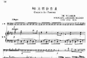 降B大调协奏曲（大管+钢琴伴奏） 铜管乐器谱