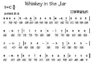 Whiskey in the Jar（布鲁斯口琴谱） 口琴乐谱