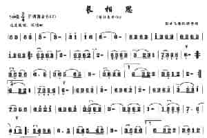 长相思（箫谱） 笛箫乐谱