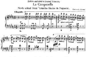 6首帕格尼尼大练习曲（La Campanella） 钢琴乐谱