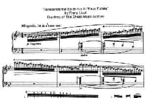 12 Etudes d'execution Transcendante S.139（12首超技练习曲·5） 钢琴乐谱