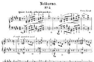 Notturnos S.541（3首夜曲“爱之梦”·2） 钢琴乐谱