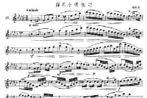 萨克斯练习曲合集（5—15）降E小调练习 萨克斯乐谱