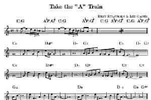 Take the "A" Train（单簧管） 乐器谱