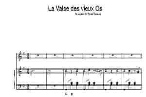 Yann Tiersen-La Valse Des Vieux Os （钢琴伴奏谱） 手风琴乐谱