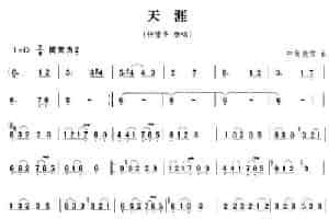 天涯 笛箫乐谱
