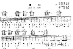 送别（朱迎编配版） 吉他乐谱