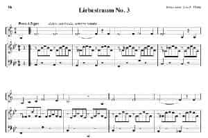 Liebestraum No. 3（小号+钢琴伴奏） 铜管乐器谱