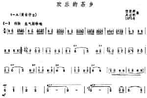 欢乐的茶乡（唢呐谱） 乐器谱
