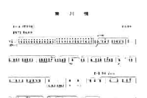 秦川情 笛箫乐谱