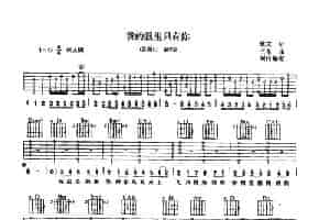 我的眼里只有你 吉他乐谱