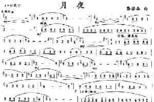 月夜 笛箫乐谱