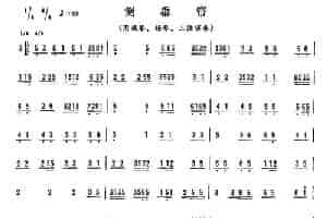 倒垂帘（广东乐曲） 乐器谱