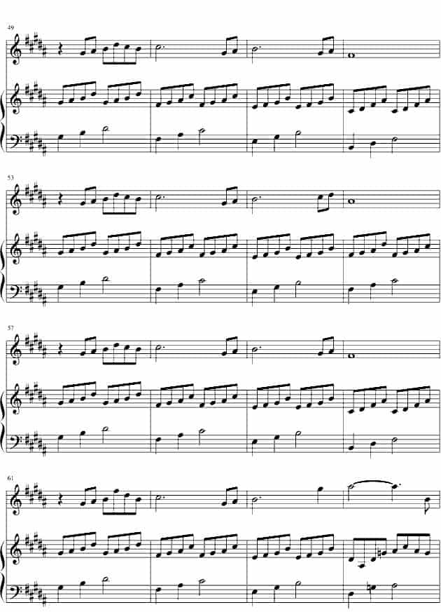 爱的供养（电视剧《宫》主题曲、长笛+钢琴） 长笛乐谱_第4张