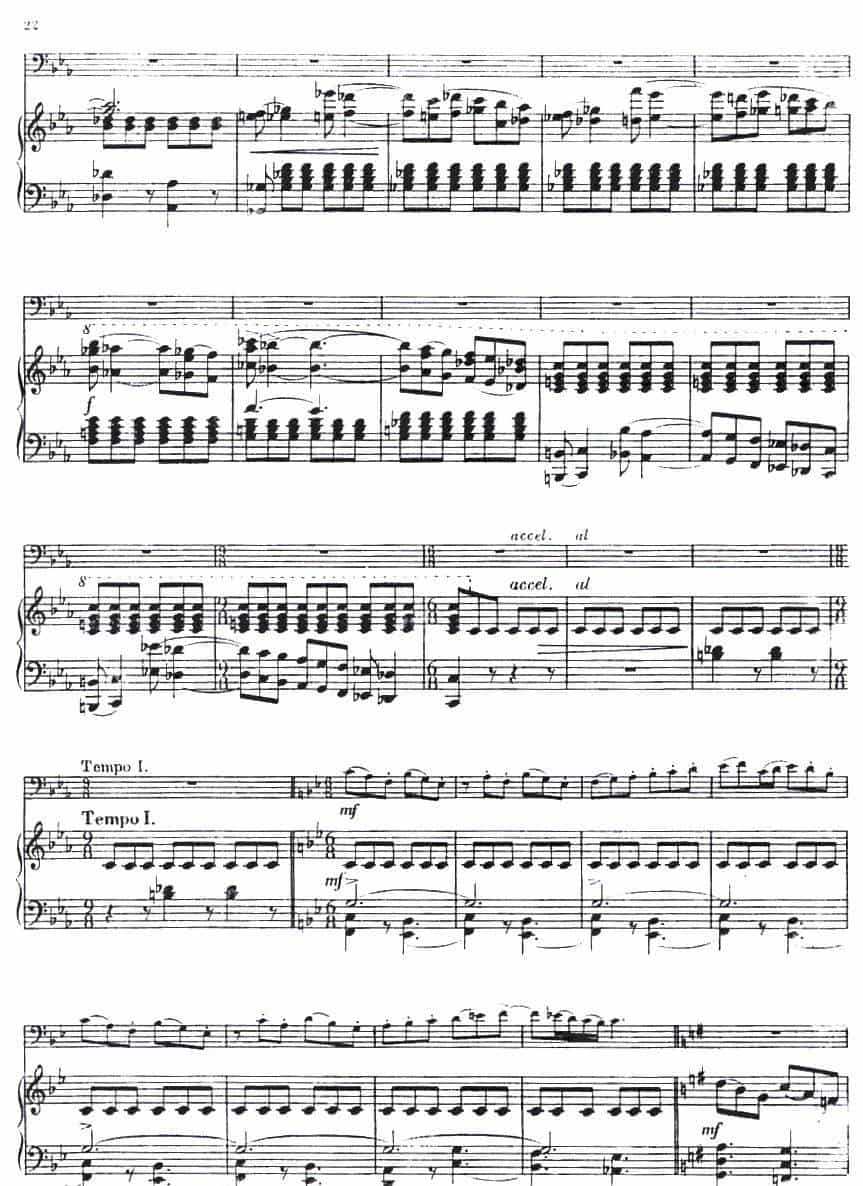 CONCERTINO（Ⅲ）（钢琴伴奏巴松协奏曲） 铜管乐器谱_第8张