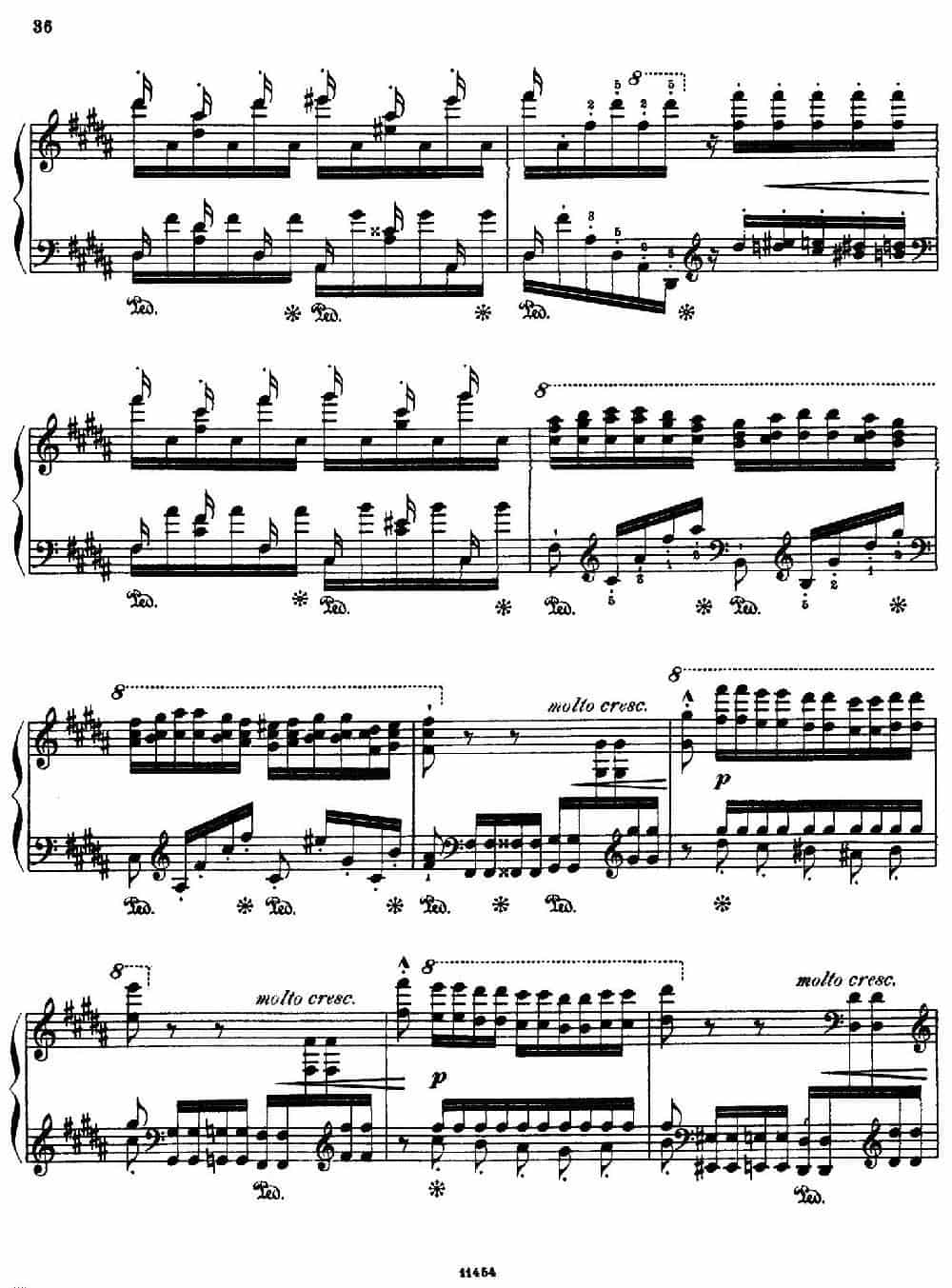 Paganini Etudes No.3 in G# （6首帕格尼尼大练习曲之Ⅲ） 钢琴乐谱_第12张