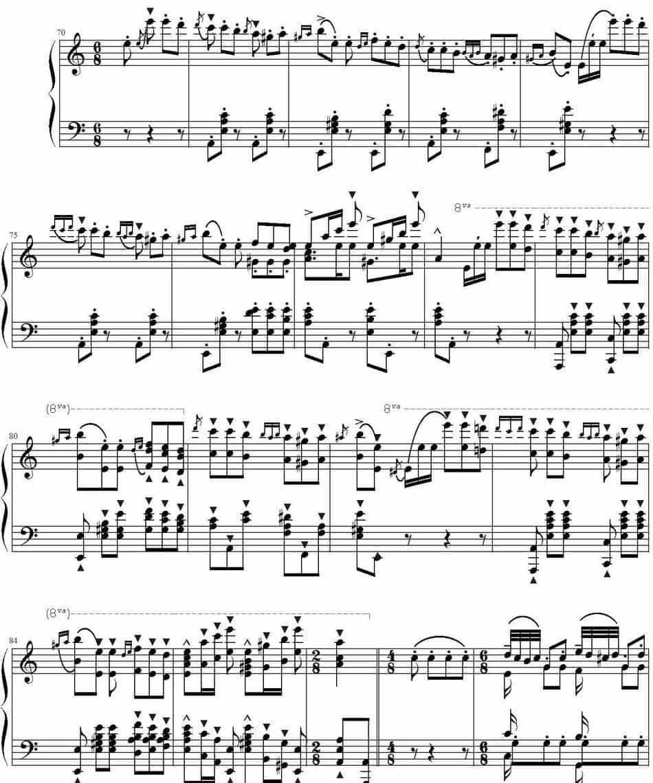 钟声大幻想曲（Grand Fantasia de Bravoure） 钢琴乐谱_第7张