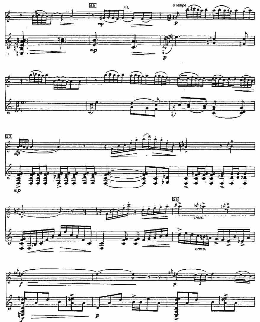 Cantos sierras（山脉之歌）（长笛+吉他） 长笛乐谱_第4张