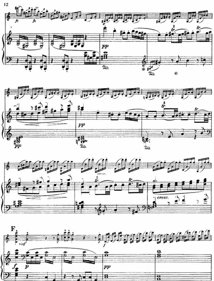 德沃夏克作品53号A小调协奏曲 （小提琴和钢琴） 钢琴乐谱_第10张