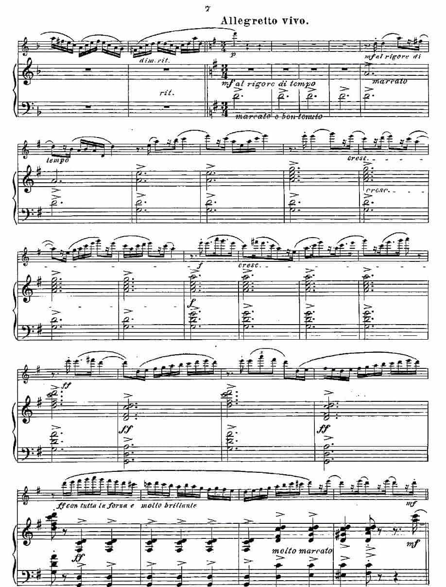 Fantaisies nationales. Op. 59, 4. （长笛+钢琴伴奏） 长笛乐谱_第5张