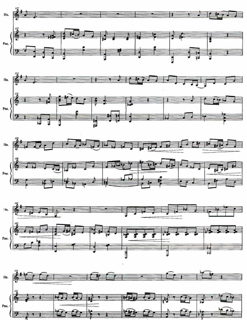 圆号与钢琴叙事曲 铜管乐器谱_第5张