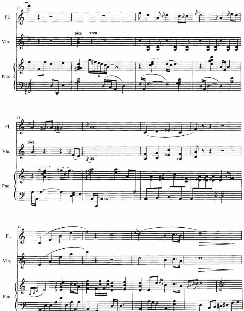 长笛与小提琴组曲：（三）古画（带钢琴伴奏） 长笛乐谱_第3张