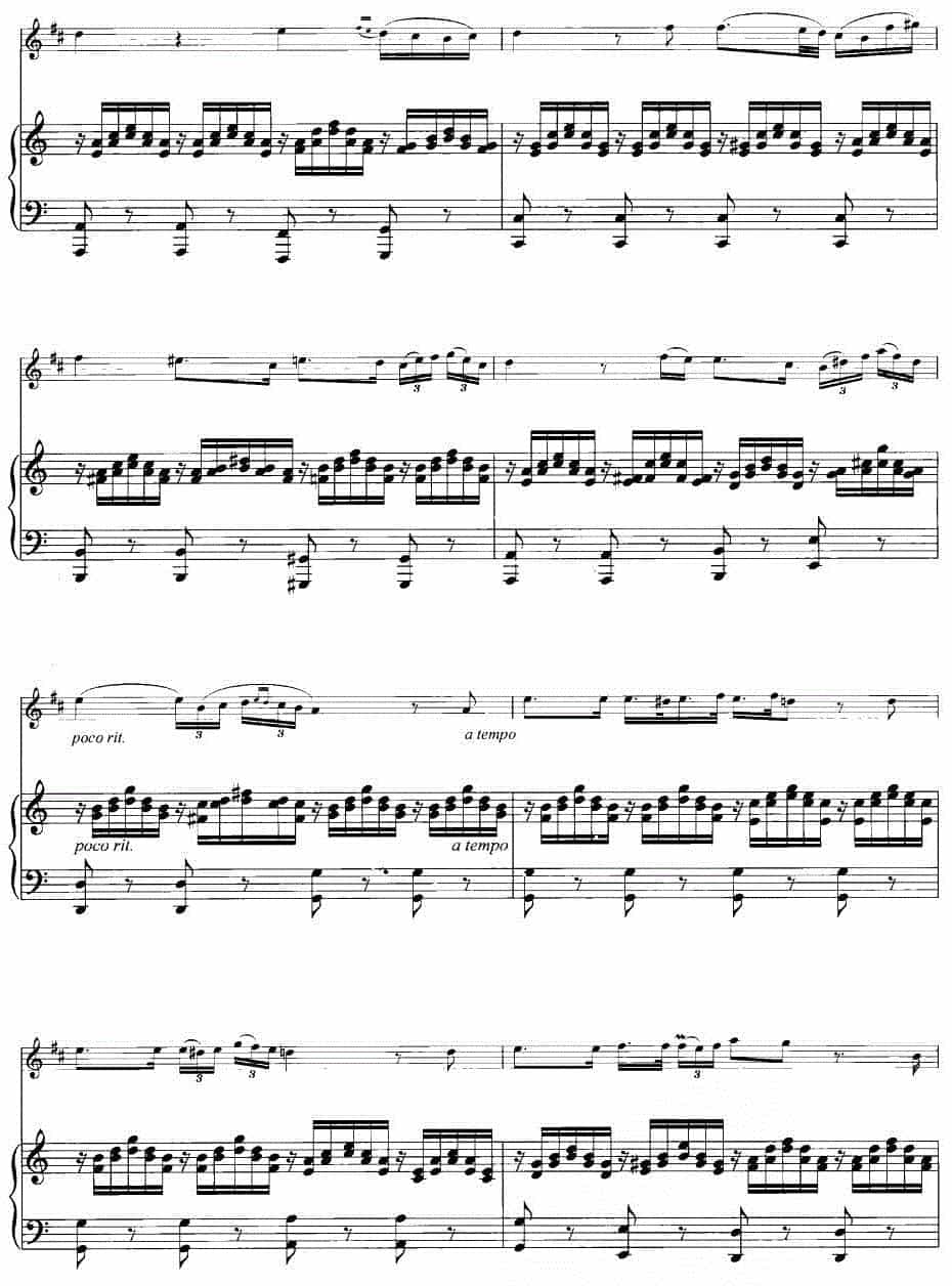 圣母颂（舒伯特作曲版）（小号独奏+钢琴伴奏） 铜管乐器谱_第3张