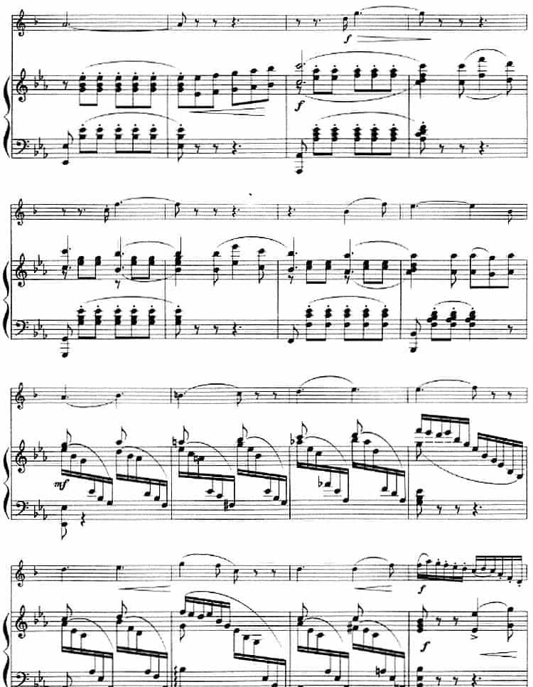 音乐会回旋曲（小号+钢琴伴奏） 铜管乐器谱_第12张