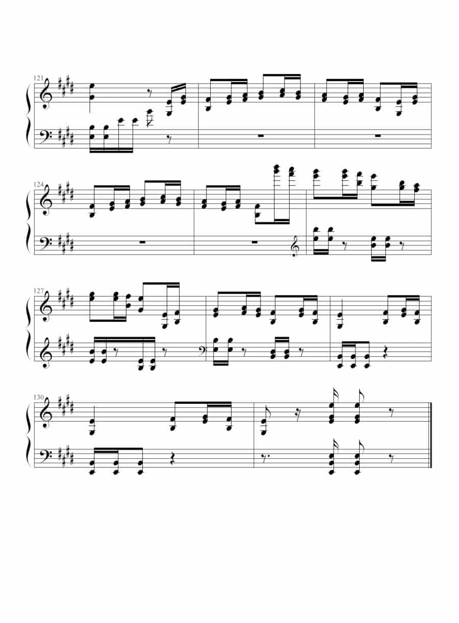 狩猎（练习曲） 钢琴乐谱_第11张