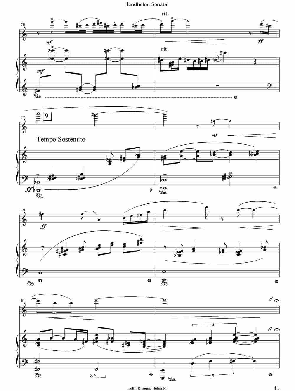 Sonata（长笛+钢琴） 长笛乐谱_第10张
