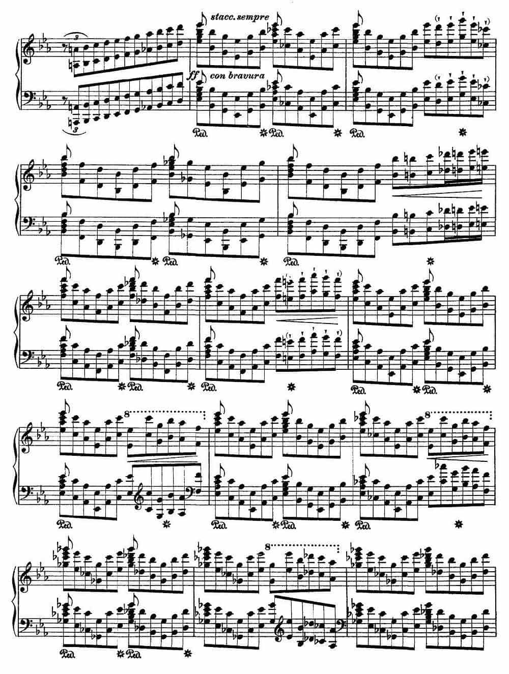 12首超级技巧练习曲：Eroica（英雄） 钢琴乐谱_第5张