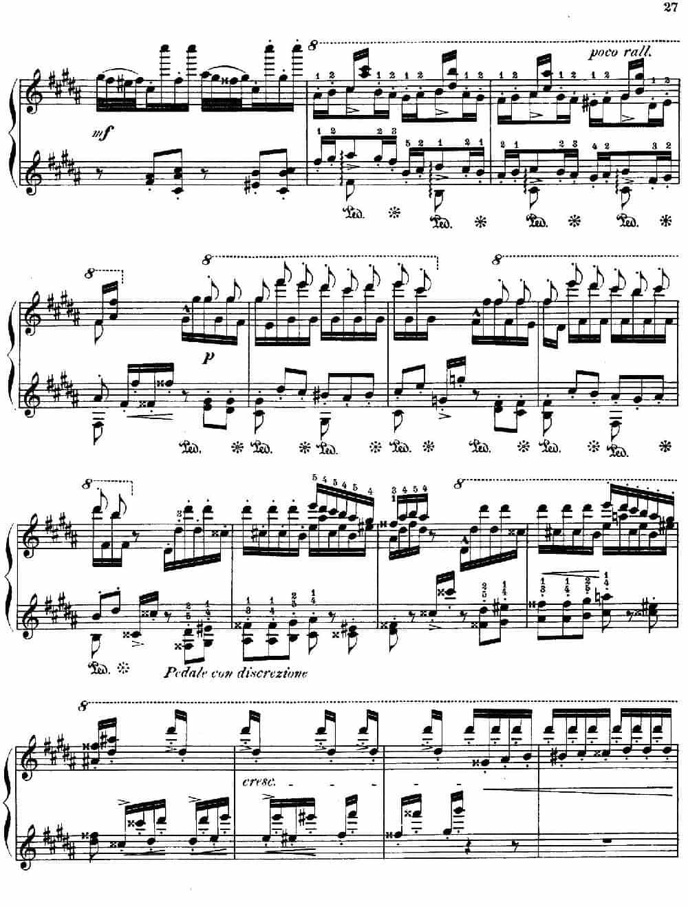 Paganini Etudes No.3 in G# （6首帕格尼尼大练习曲之Ⅲ） 钢琴乐谱_第3张