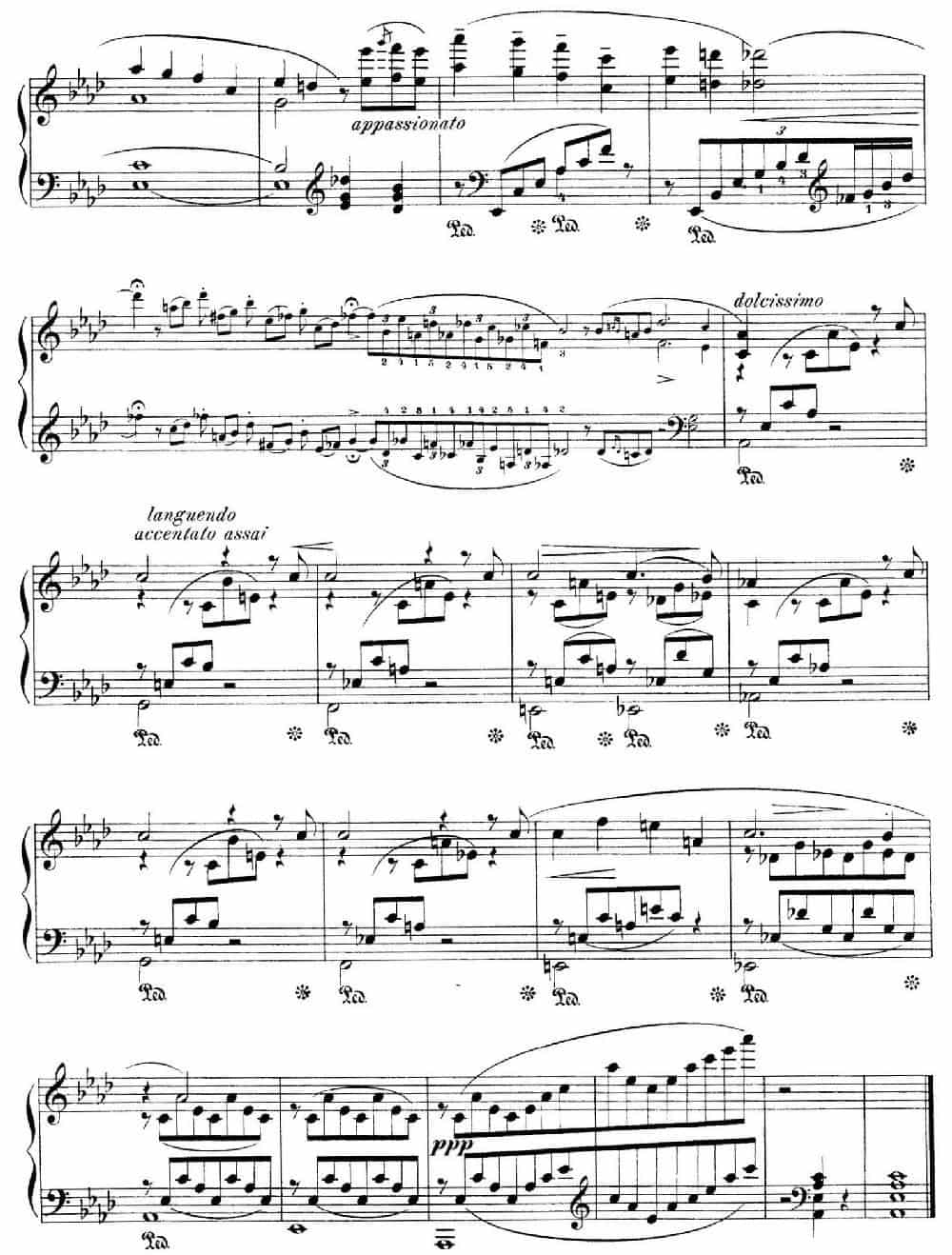 Notturnos S.541（3首夜曲“爱之梦”·1） 钢琴乐谱_第7张