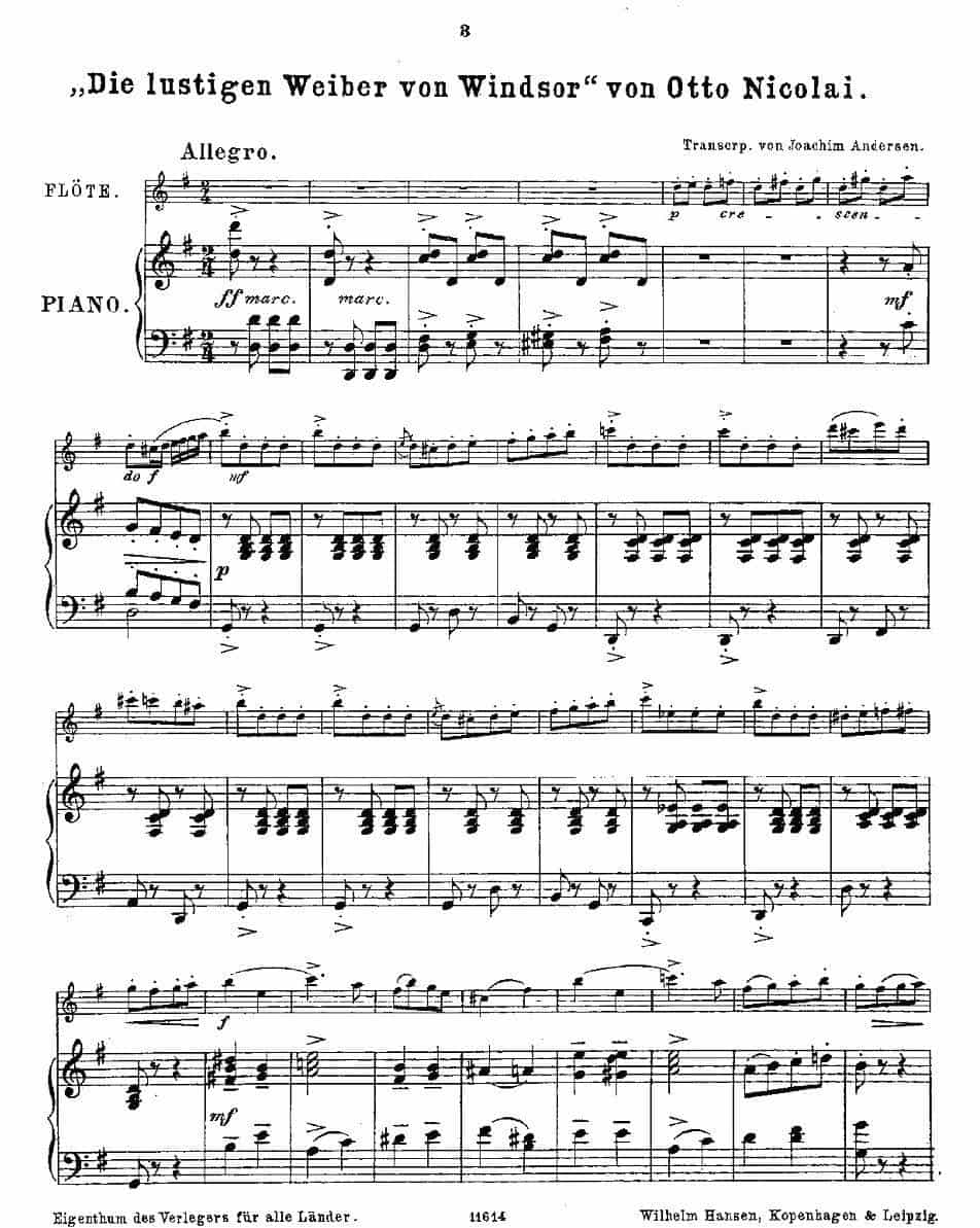 Opern-Transcriptionen.Op.45-4（长笛+钢琴伴奏） 长笛乐谱_第1张