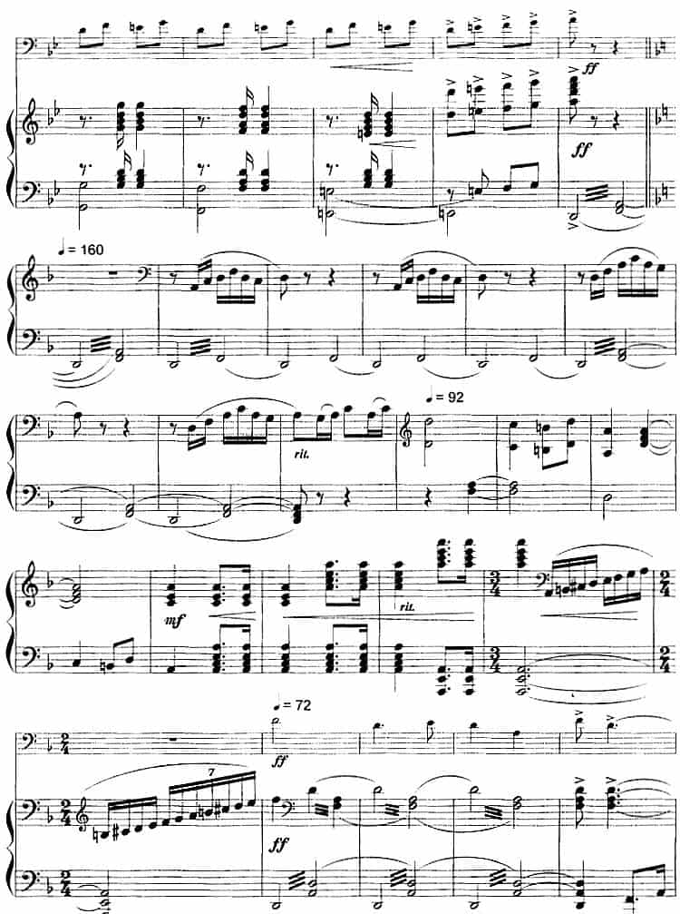 解放（舞剧《红色娘子军》选曲、长号+钢琴伴奏） 铜管乐器谱_第3张