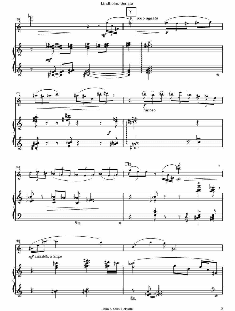Sonata（长笛+钢琴） 长笛乐谱_第8张