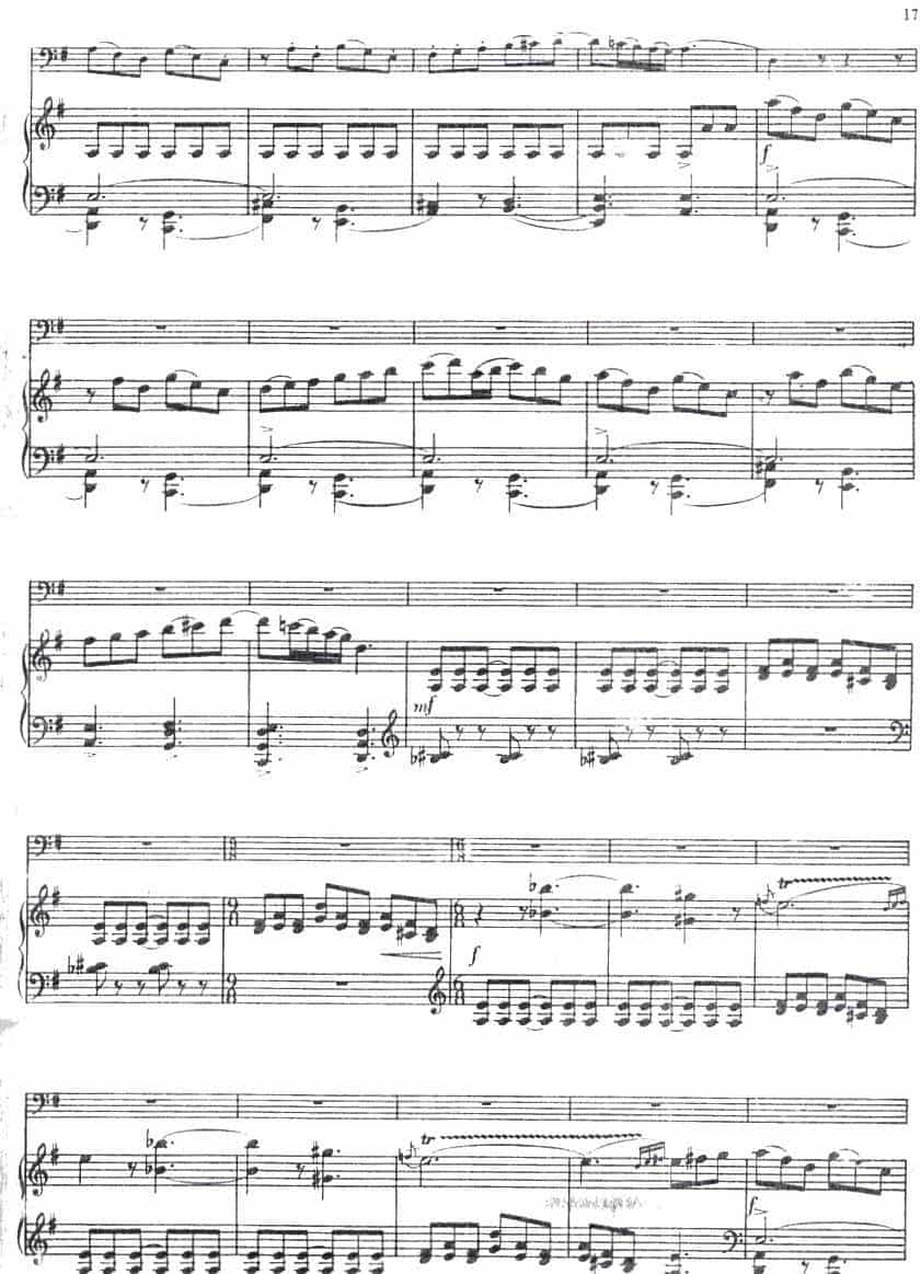 CONCERTINO（Ⅲ）（钢琴伴奏巴松协奏曲） 铜管乐器谱_第3张
