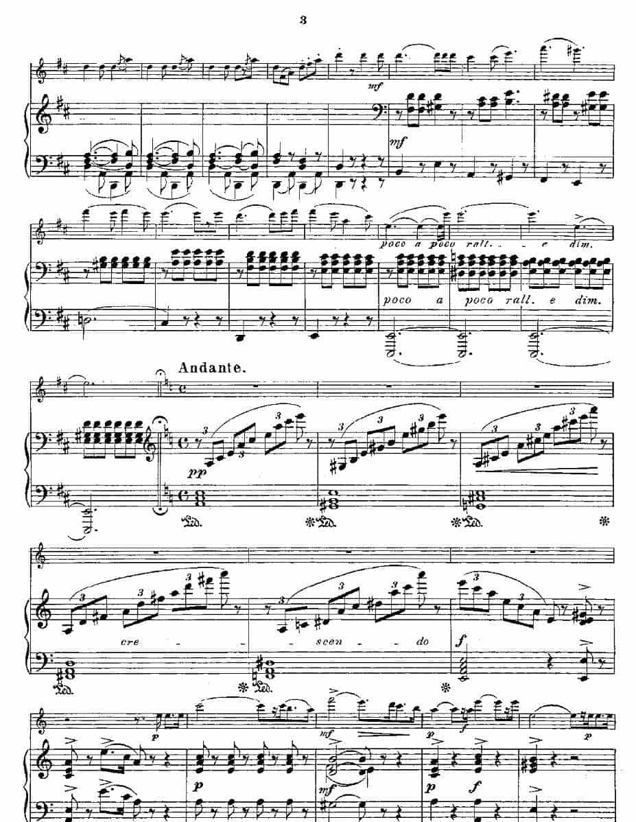 Opern-Transcriptionen.Op.45-3（长笛+钢琴伴奏） 长笛乐谱_第3张