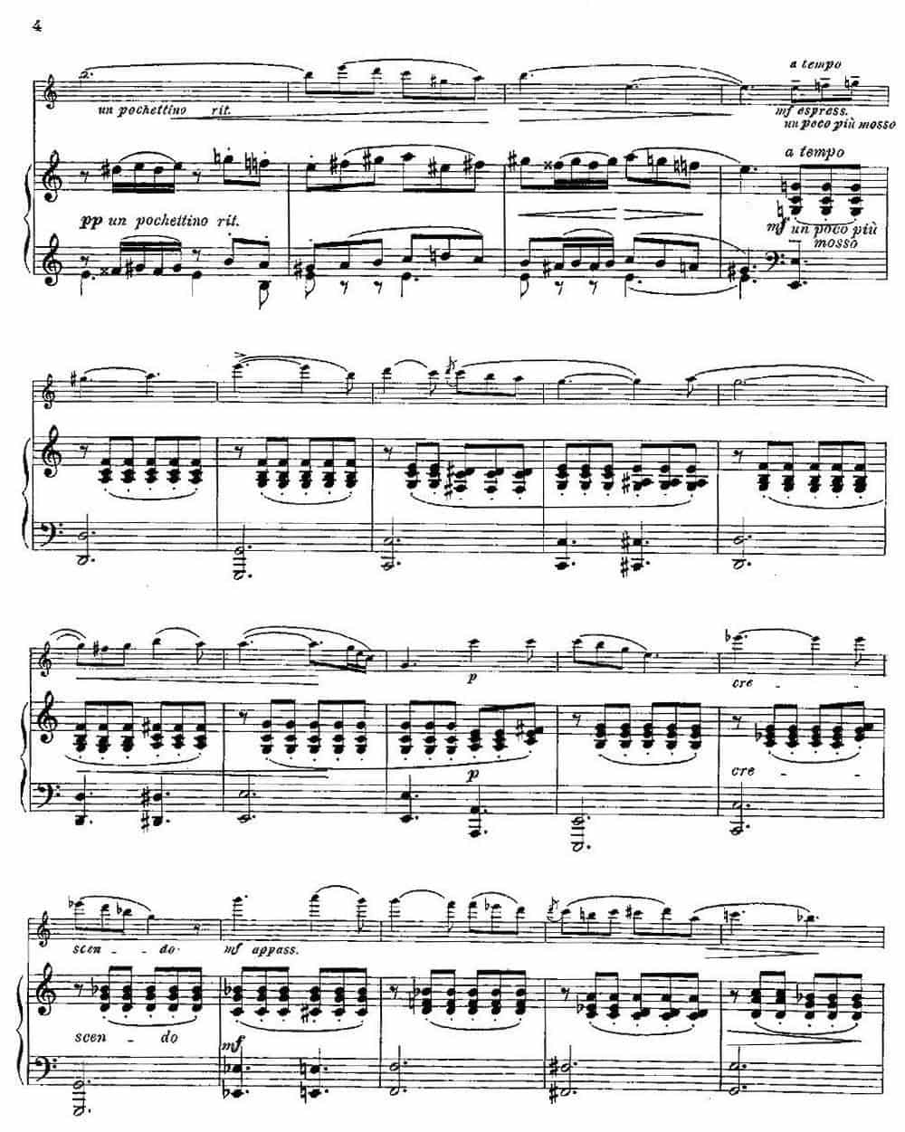 Serenade melancolique（Op.57 No.2）（长笛+钢琴伴奏） 长笛乐谱_第3张