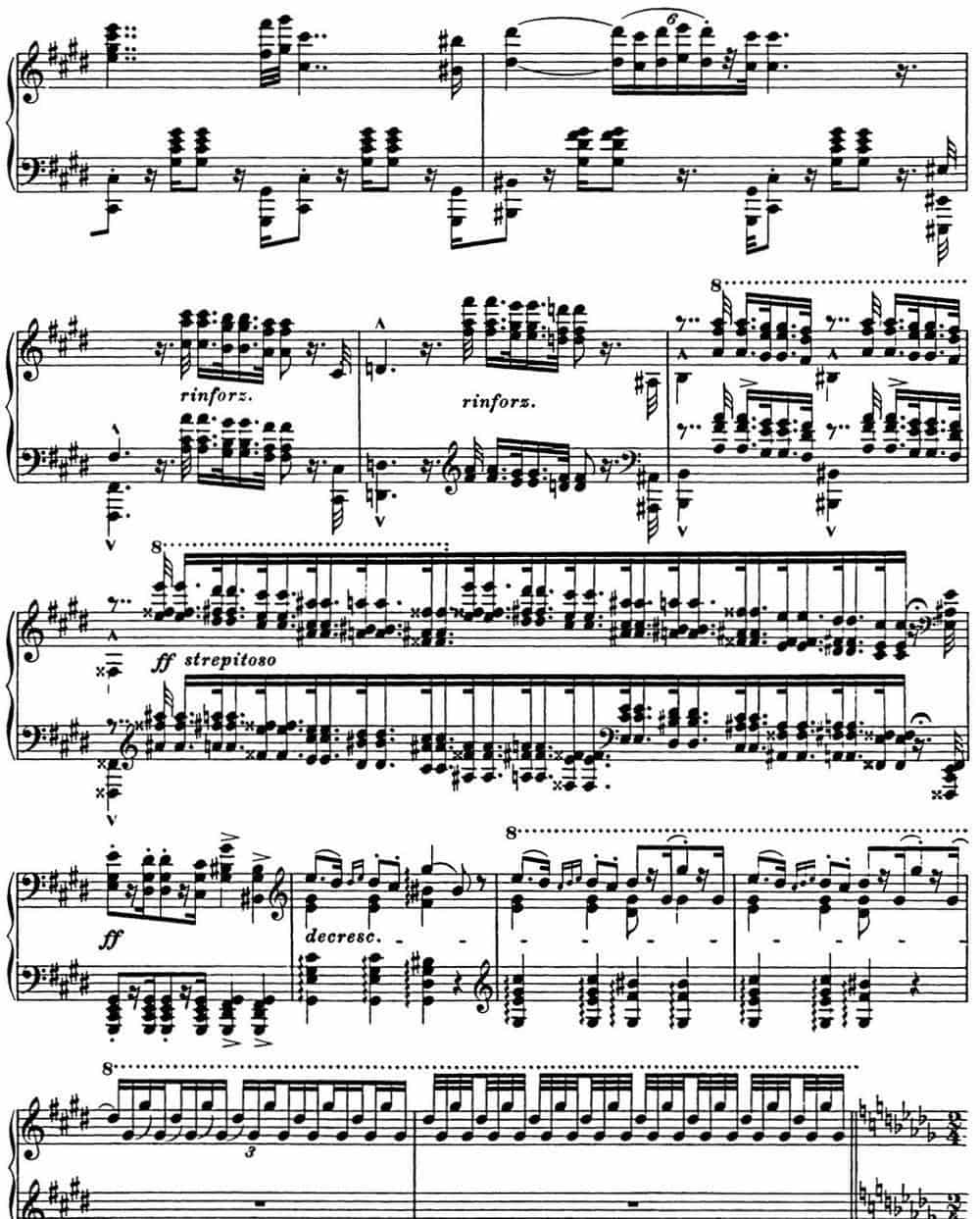李斯特 匈牙利狂想曲CD Hungarian Rhapsodies S.244 No.12 钢琴乐谱_第7张