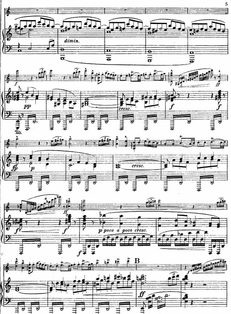 德沃夏克作品53号A小调协奏曲 （小提琴和钢琴） 钢琴乐谱_第3张