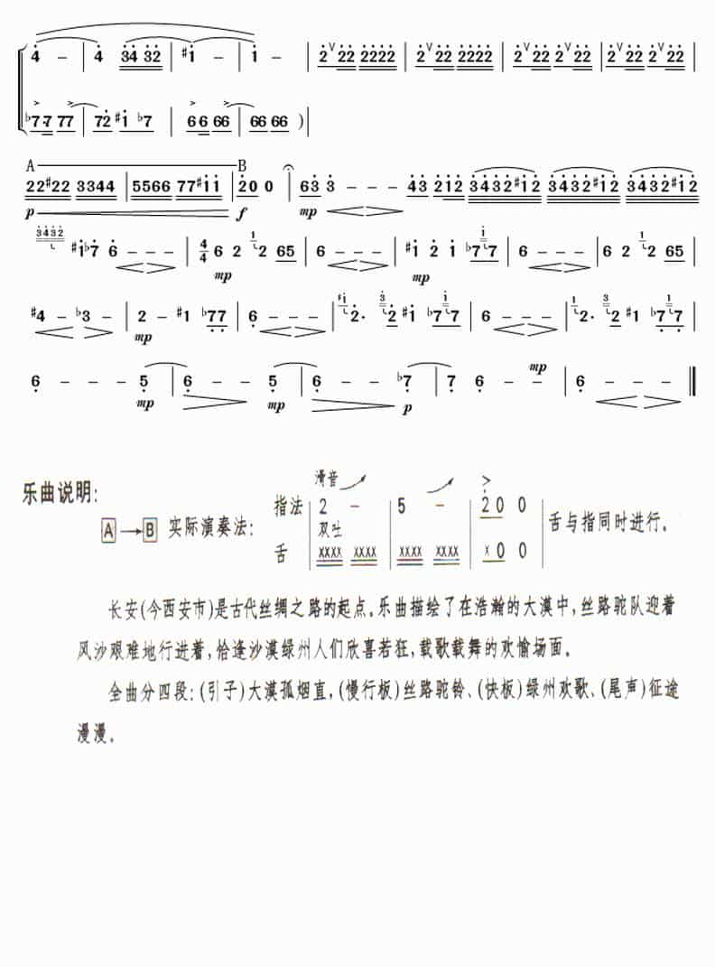 大漠 笛箫乐谱_第3张