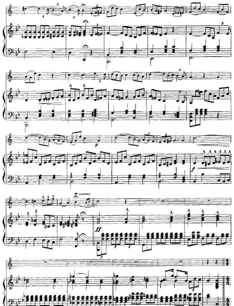 爱之梦幻想曲（小号+钢琴伴奏） 铜管乐器谱_第2张