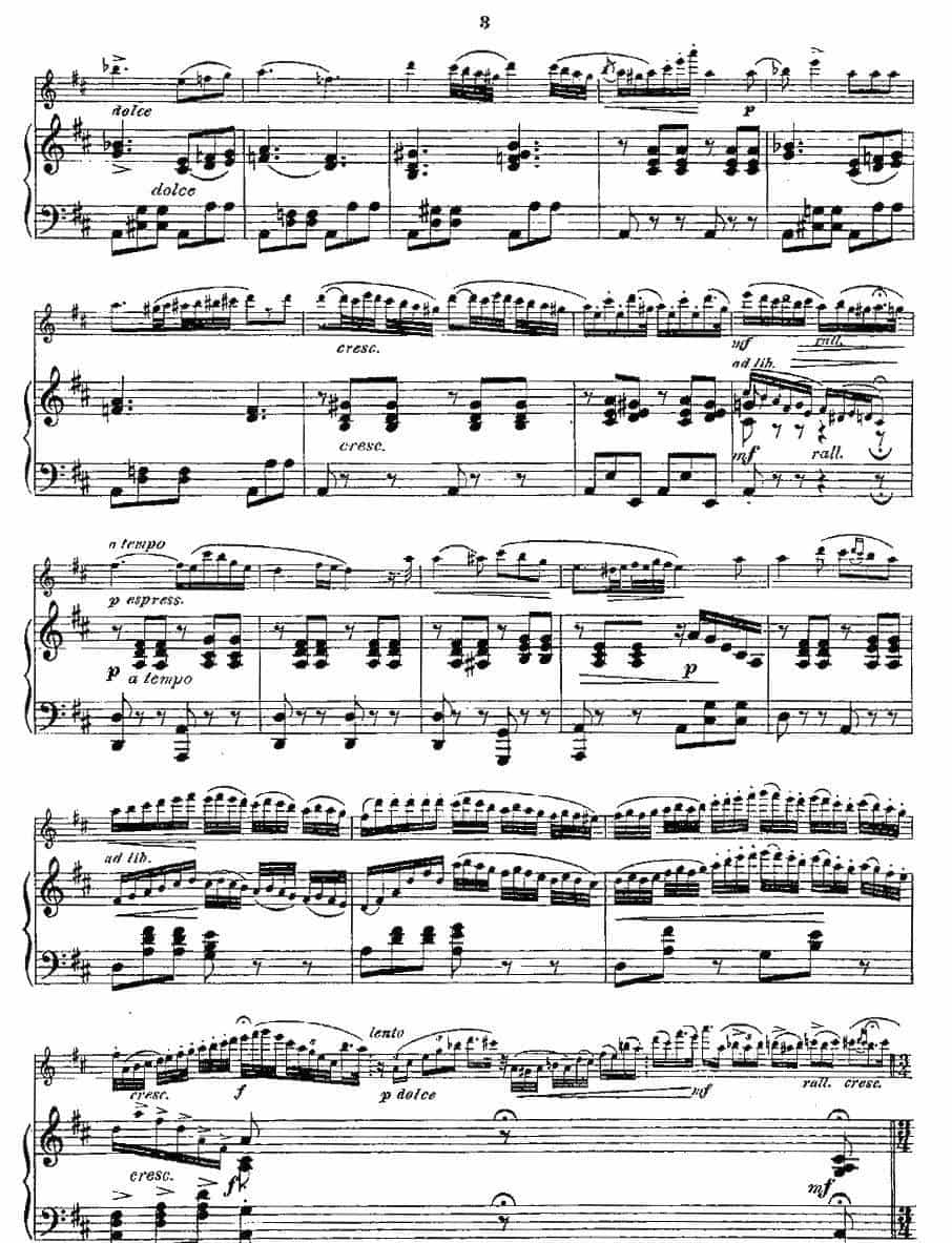 Opern-Transcriptionen.Op.45-6（长笛+钢琴伴奏） 长笛乐谱_第2张