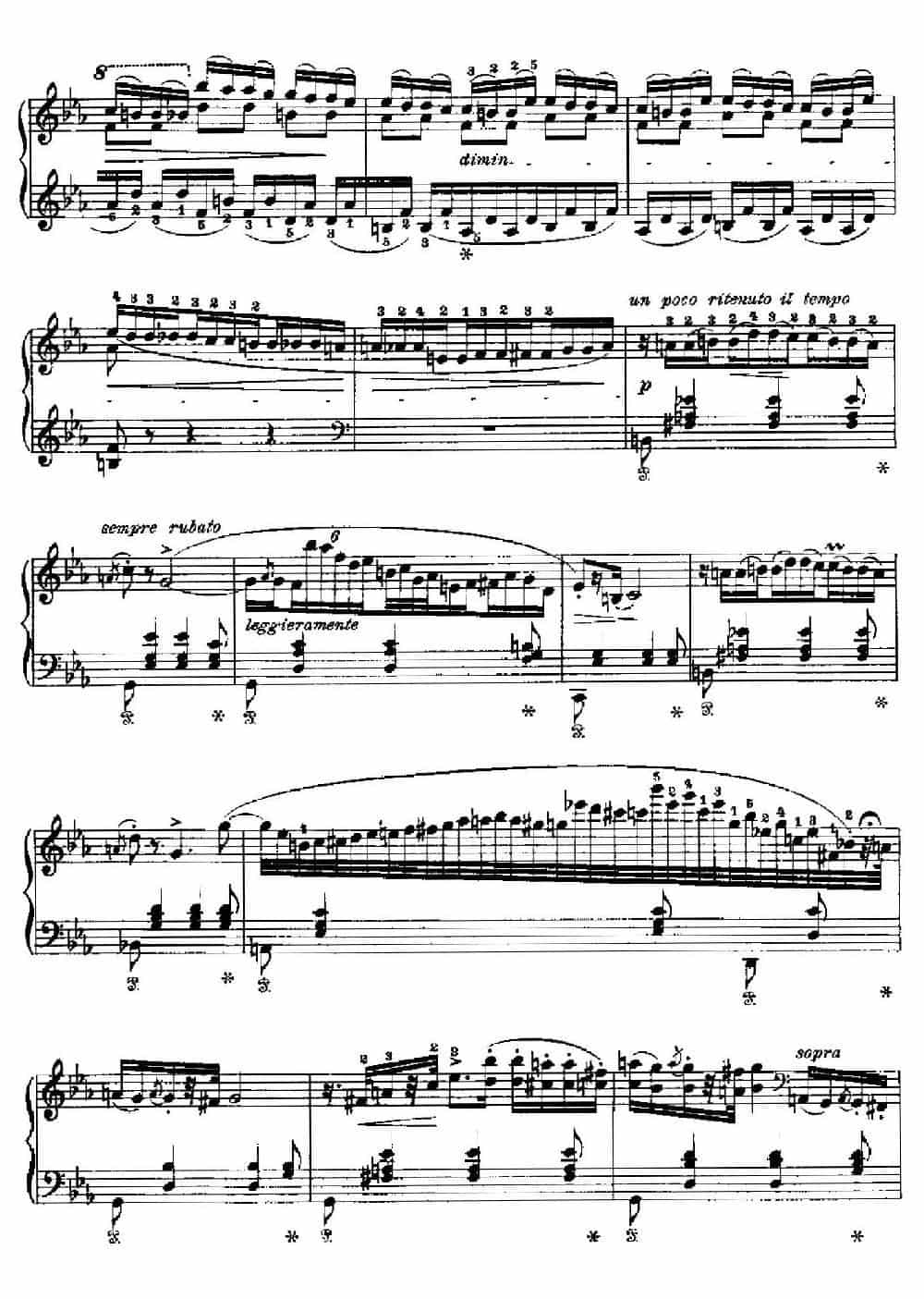 Two Polonaises S.223（2首波洛奈兹舞曲·c小调） 钢琴乐谱_第3张
