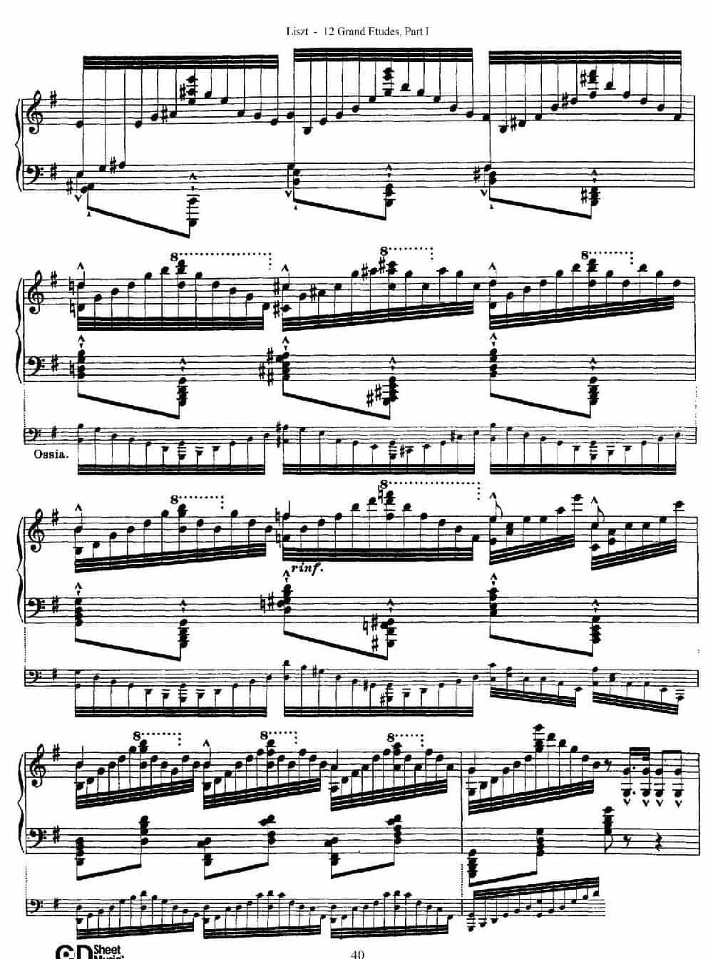 12 Grand Etudes S.137（12首华丽的练习曲·6） 钢琴乐谱_第6张