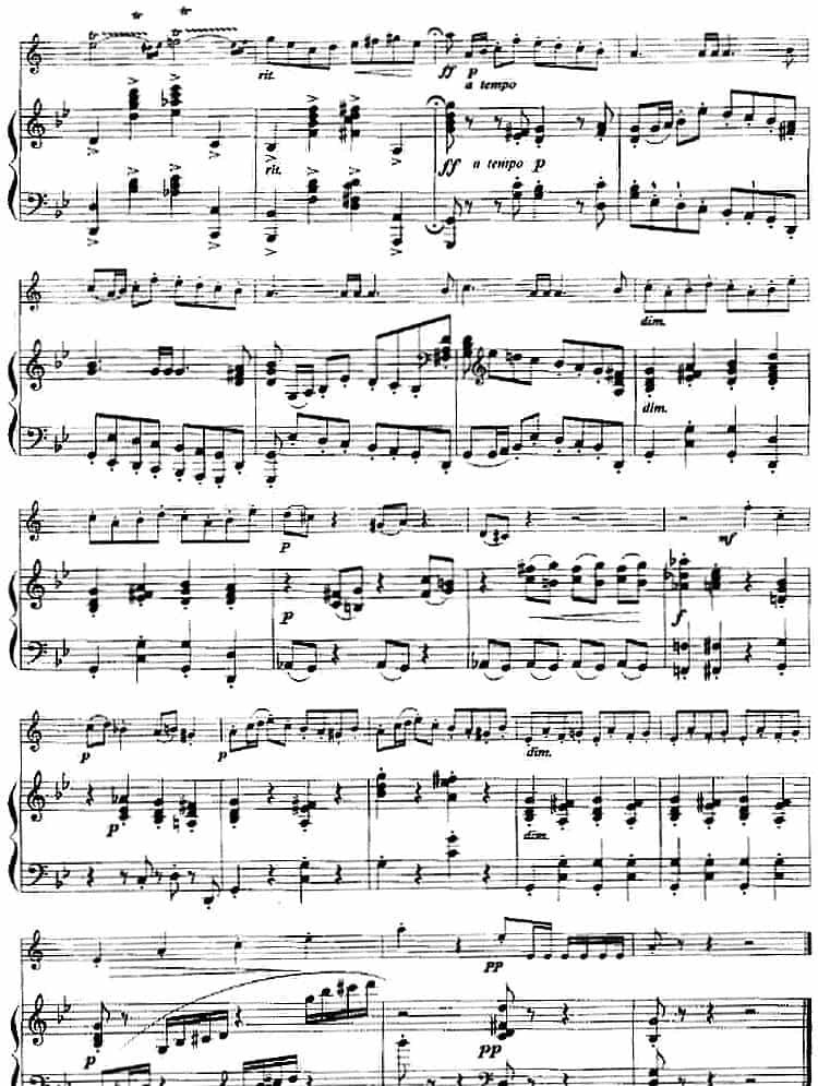 音乐会练习曲（小号+钢琴伴奏） 铜管乐器谱_第7张