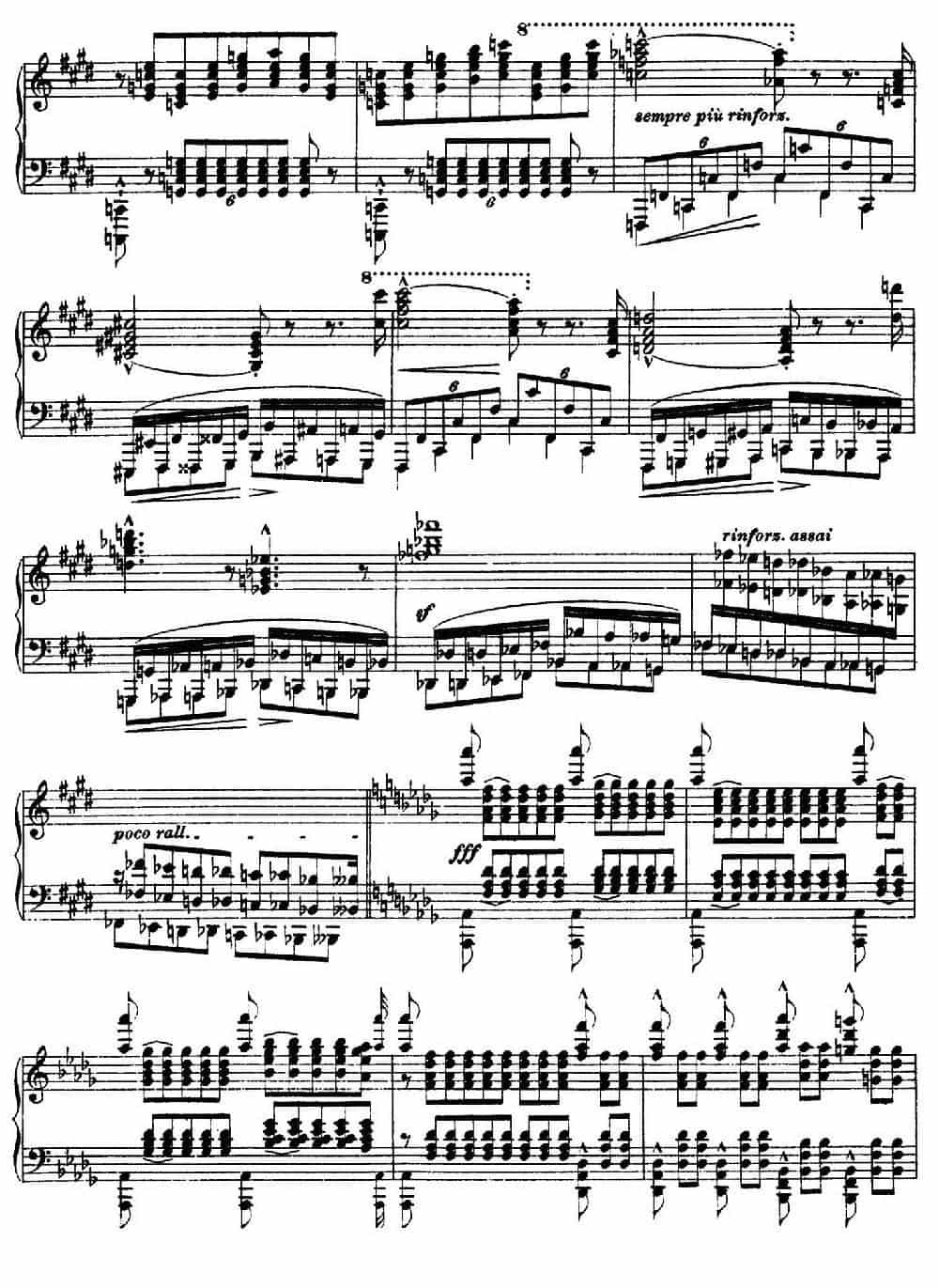 12 Etudes d'execution Transcendante S.139（12首超技练习曲·11） 钢琴乐谱_第5张