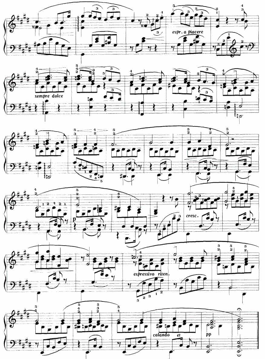 安慰（李斯特作曲版） 钢琴乐谱_第2张