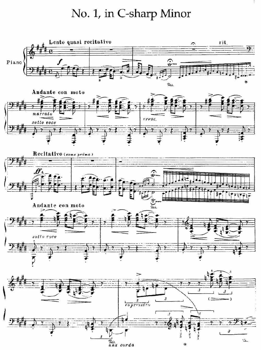 19 Rhapsodies Hongroises S.244  No.1（19首匈牙利狂想曲·第1首） 钢琴乐谱_第1张